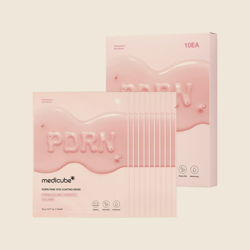 Medicube PDRN Pink Vita Coating Sheet Mask — 1 unidade — Medicube